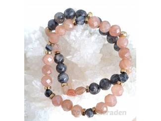 Armbandenset van natuursteen