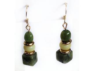 Oorbellen Oorhangers met natuursteen