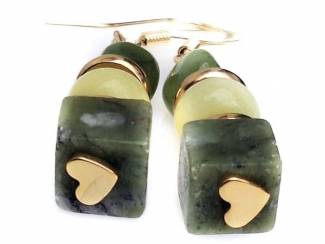 Oorbellen Oorhangers met natuursteen