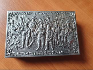 Woonaccessoires | Overige 2x plastic doosje met metalen deksel