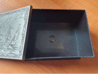 Woonaccessoires | Overige 2x plastic doosje met metalen deksel