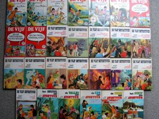 27 boekjes uit De Vijf serie van Enid Blyton gebruikte staat