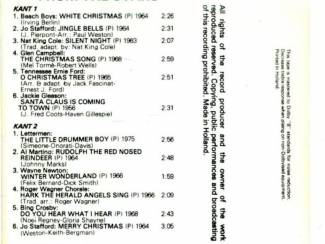 Kerst Christmas Greetings From The Stars 12 nrs cassette 1978 ZGAN