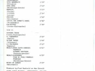 Cassettebandjes Trio Hellenique live recorded 15 nrs cassette ZGAN