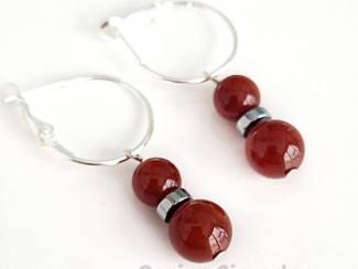 Oorbellen Oorbellen met natuursteen