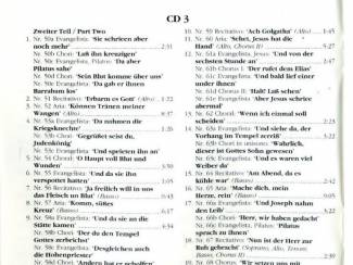 CD Johann Sebastian Bach &ndash; Matth&auml;us-Passion 68 nrs 3 CD&rsquo;s 1992