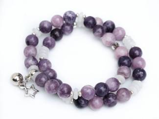 Armbanden Armbandenset van natuursteen