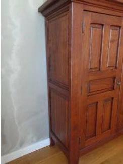 Kasten grote EIKEN KAST SERVIESKAST BOEKENKAST LEGKAST 3 planken