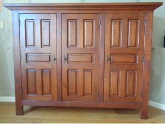 grote EIKEN KAST SERVIESKAST BOEKENKAST LEGKAST 3 planken