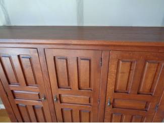 Kasten grote EIKEN KAST SERVIESKAST BOEKENKAST LEGKAST 3 planken