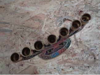 Curiosa vintage menora 7-armige kandelaar JERUSALEM