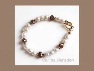 Armband van zoetwaterparels