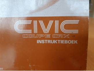 Autoboeken en Autotijdschriften Honda Civic Coupé CRX  instruktieboek 1989