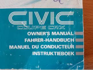 Autoboeken en Autotijdschriften Honda Civic CRX | boek 1988 | 4 talen