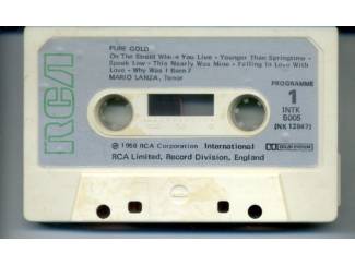 Cassettebandjes Mario Lanza &ndash; Pure Gold 12 nrs cassette 1956 ZGAN