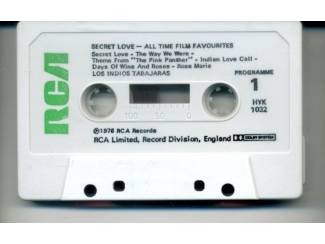 Cassettebandjes Los Indios Tabajaras &ndash; Secret Love / All-Time Film Favorites