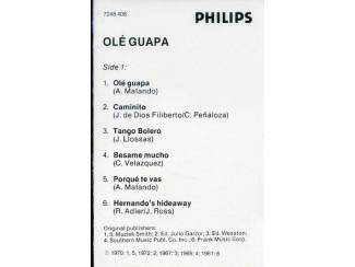Cassettebandjes Malando en zijn Tango orkest Ol&eacute; Guapa 12 nrs cassette ZGAN