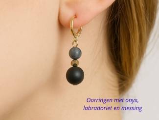 Oorbellen Oorringen van natuursteen