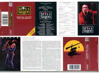 Cassettebandjes Miss Saigon Original London Cast Recording 25 nrs 2 cassettes ZG