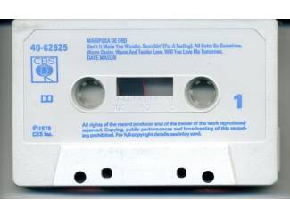 Cassettebandjes Dave Mason 2 cassettes €4,50 per stuk 2 voor €8 ZGAN