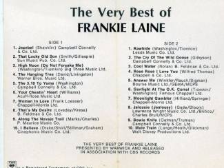 Cassettebandjes Frankie Laine 4 cassettes &euro;2,50 per stuk 4 voor &euro;8,00 ZGAN