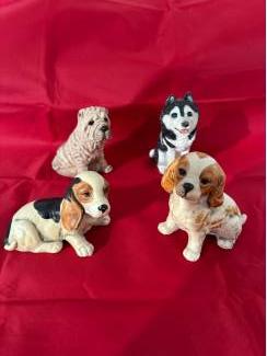 Beelden en Beeldjes Honden beelden 4 rassen samen of apart te koop