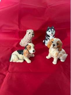 Beelden en Beeldjes Honden beelden 4 rassen samen of apart te koop