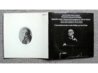 Grammofoon / Vinyl Exclusief Document Ter Herinnering Aan Joseph Krips ZGAN