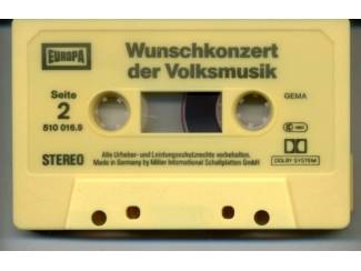Cassettebandjes Wunschkonzert der Volksmusik 12 nrs Europa cassette ZGAN