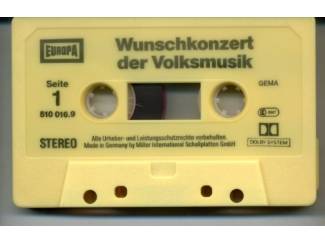 Cassettebandjes Wunschkonzert der Volksmusik 12 nrs Europa cassette ZGAN