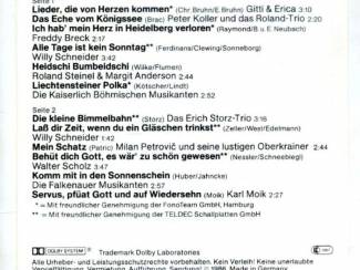 Cassettebandjes Wunschkonzert der Volksmusik 12 nrs Europa cassette ZGAN