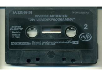 Cassettebandjes Uw verzoek programma 2 16 nrs cassette 1981 ZGAN