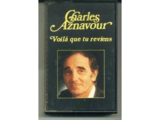 Cassettebandjes Charles Aznavour &ndash; Voil&agrave; Que Tu Reviens 10 nrs cassette 1976 Z
