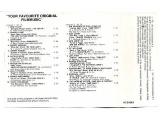 Cassettebandjes Your Favourite Music From Films And Musicals 19 nrs ZGAN