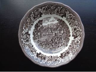 bruin schaaltje kom Stratford Stage J& G. Meakin England