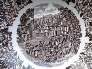 Servies los bruin schaaltje kom Stratford Stage J& G. Meakin England
