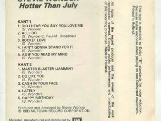 Cassettebandjes Stevie Wonder &ndash; Hotter Than July 10 nrs cassette 1980 ZGAN