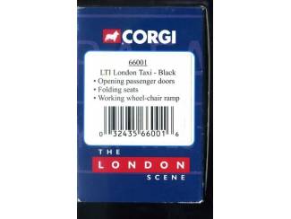 Auto's CORGI 66001 LTI London Taxi zwart NIEUW in doos