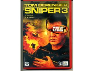 DVD 3 DVD&rsquo;s Tom Berenger &ndash; Sniper deel 1, 2 & 3 ZGAN