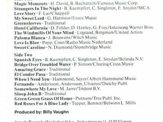 Cassettebandjes Billy Vaughn Magic Moments 20 nrs cassette 1979 ZGAN