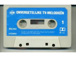 Cassettebandjes Onvergetelijke TV-Melodie&euml;n 6 nrs cassettes 1978 ZGAN
