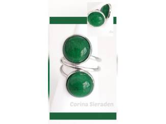 Ring met natuursteen