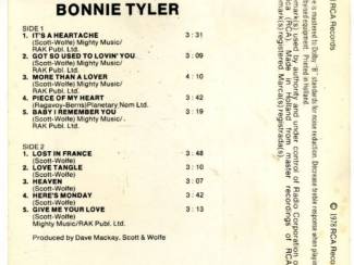 Cassettebandjes Bonnie Tyler The Hits Of 10 nrs cassette 1978 ZGAN