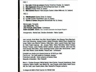 Cassettebandjes Eric Le Lann &ndash; Joue Piaf Tr&eacute;net 7 nrs cassette 1990 ZGAN