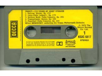 Cassettebandjes Willi Boskovsky &ndash; Prosit! 150 Years Of Josef Strauss 10 nrs