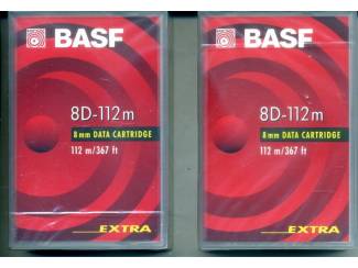 2X BASF DATA CARTRIDGE 8D-112m 8mm EXTRA NIEUW GESEALD