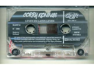 Cassettebandjes Corry Konings &ndash; Leven En Laten Leven 15 nrs cassette 1990 ZGAN