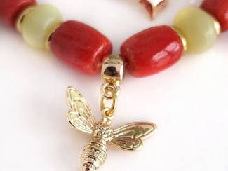 Armbanden Armband van rode koraal