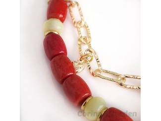 Armbanden Armband van rode koraal