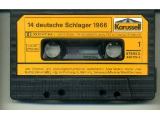 Cassettebandjes 14 Deutsche Schlager 1966 cassette ZGAN